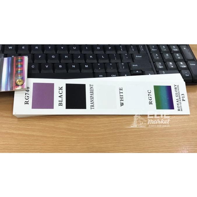 

KERTAS FOIL / HOT STAMPING FOIL / Hotprint / Poly Emboss Warna HITAM
