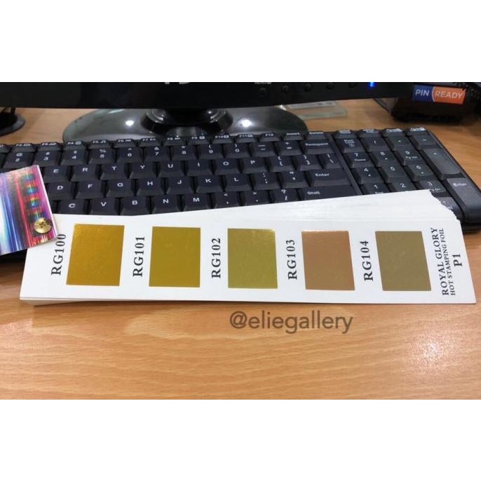 

Kertas Foil / Hot Stamping Foil / Hotprint / Poly Emboss Emas Khusus