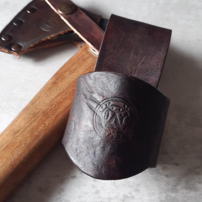 Holster (Gantungan Axe ) Leather Belt Loop Bushcraft Outdoor