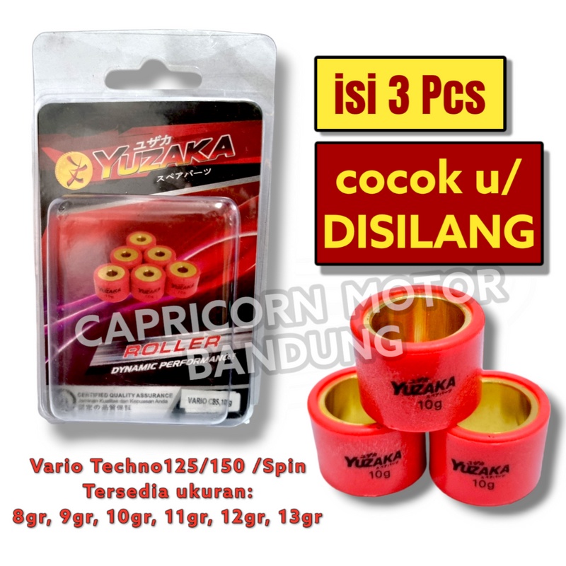 ROLLER SILANG LOLER ROLER VARIO TECHNO 125 150 SPIN PCX ADV SKYWAVE 8 9 10 11 12 13 YUZAKA RACING gr