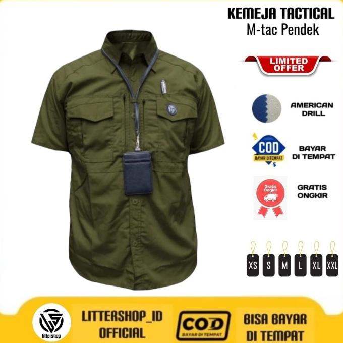 Kemeja Tactikal PDL Lapangan Outdoor Baju Taktikal Komunitas Kerja