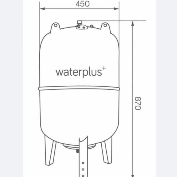 Pressure Tank 100 Liter 10 Bar Pressure Tank Waterplus Prstk-100V