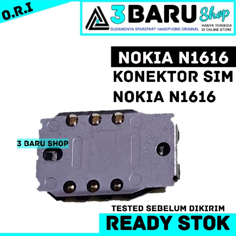 KONEKTOR SIM NOKIA N1616 ORIGINAL rumah sim nokia 1616 ori