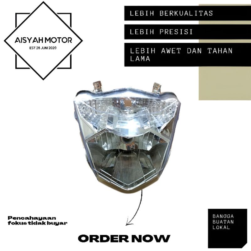 Reflektor Lampu Depan Honda Beat FI Esp Eco Tahun 2017-2019