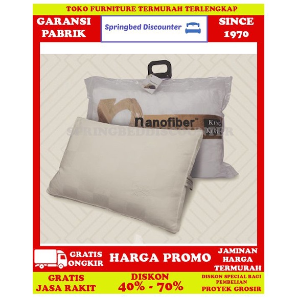 Bantal Tidur Kepala Hotel PROMO MURAH Pillow King Koil Nano Fiber Firm