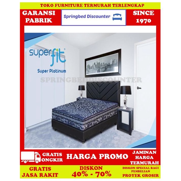 Springbed Comforta Super Fit Super Platinum 120x200 Kasur Sj MURAH