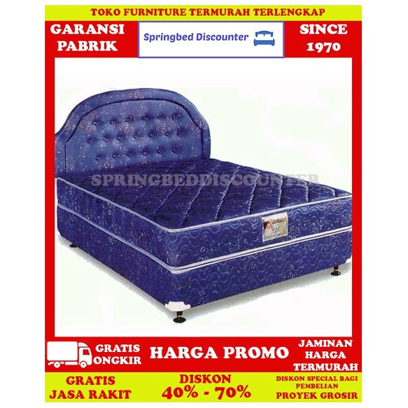 Springbed Spring Bed UNILAND STANDARD hb FLAMBOYAN 160x200 Kasur Saja