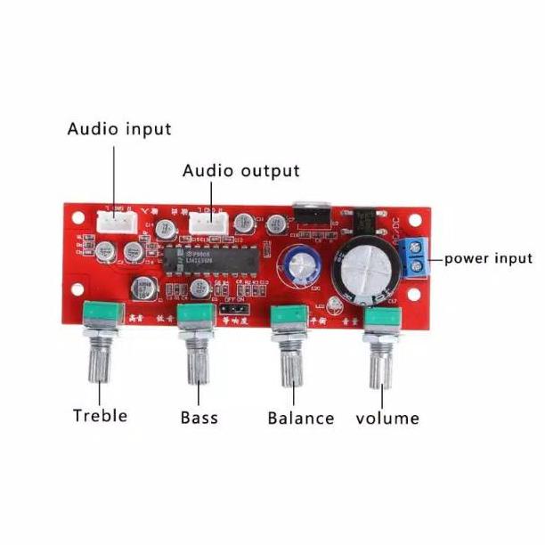 ALN289 Kit tone control stereo lm1036 hifi +