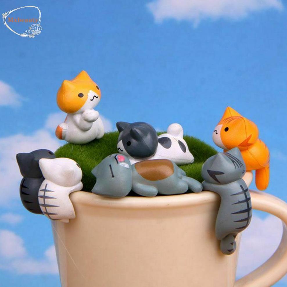 Mxbeauty Miniatur Kartun Kucing Keberuntungan Untuk Dekorasi Kue / Rumah Boneka