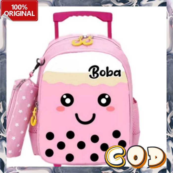Tas Troli Trolly Dorong Skolah Tk Rangsel Karakter Tas Ransel Koper Tas Anak Kecil Ras Murah Ank Dor