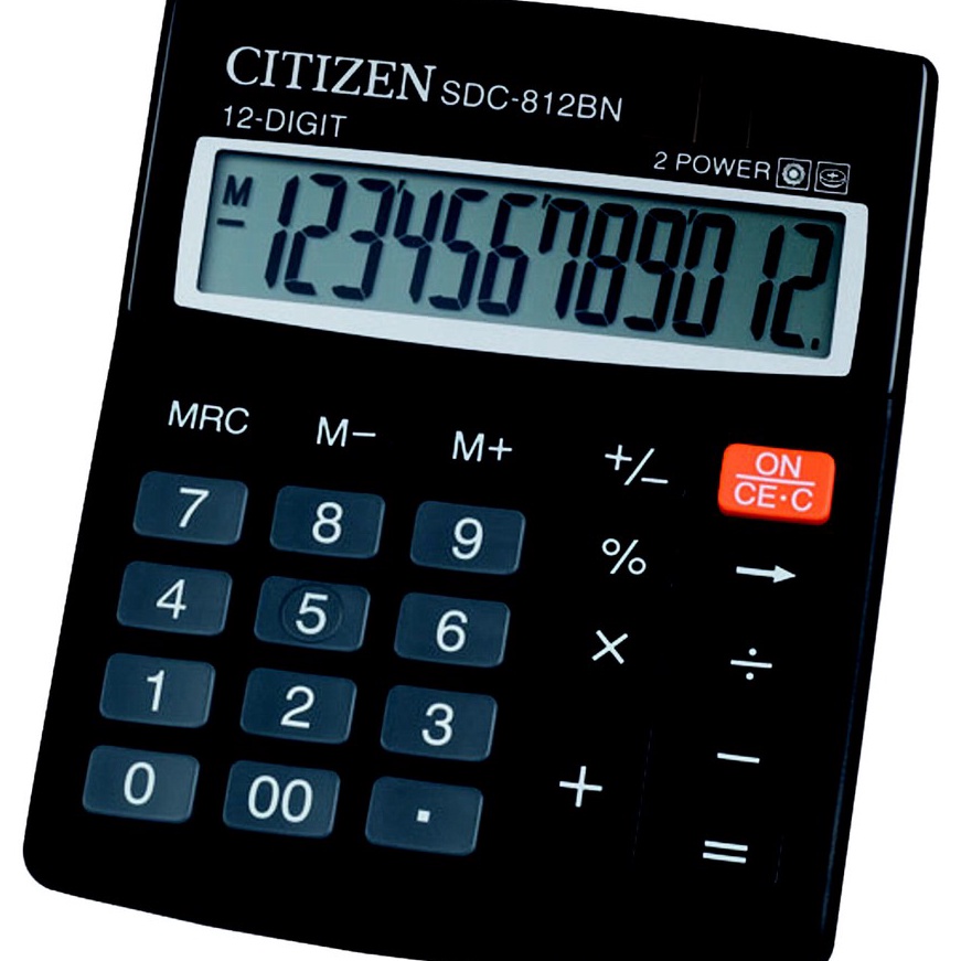 

TERMURAH Kalkulator Citizen SDC-812BN 12 Digit / 2 Power / Kalkulator CT 812BN