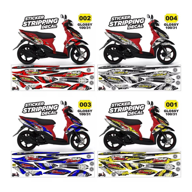 (Bisa COD) Decal / sticker / striping Mio j / aksesoris body motor Mio j 110