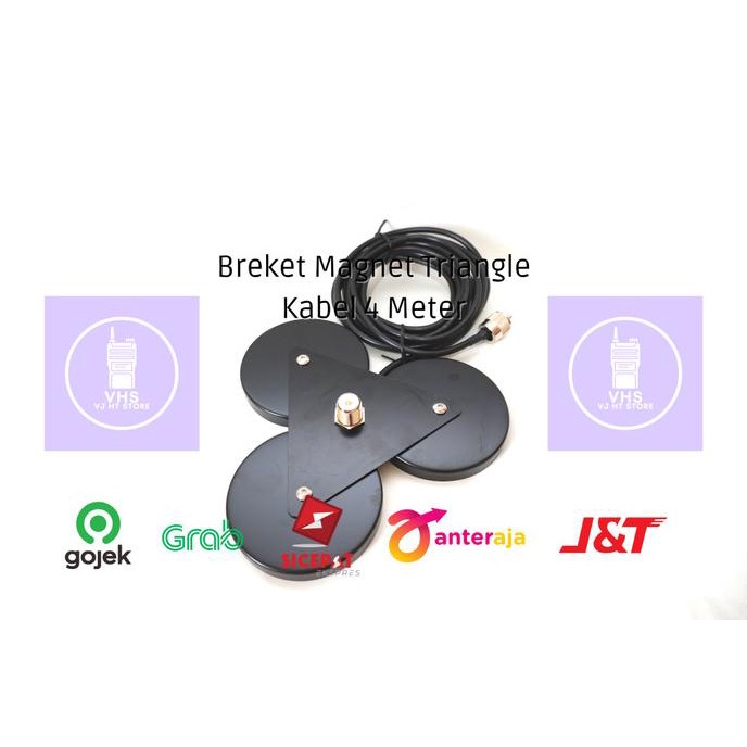 Breket Antena Magnet Segitiga