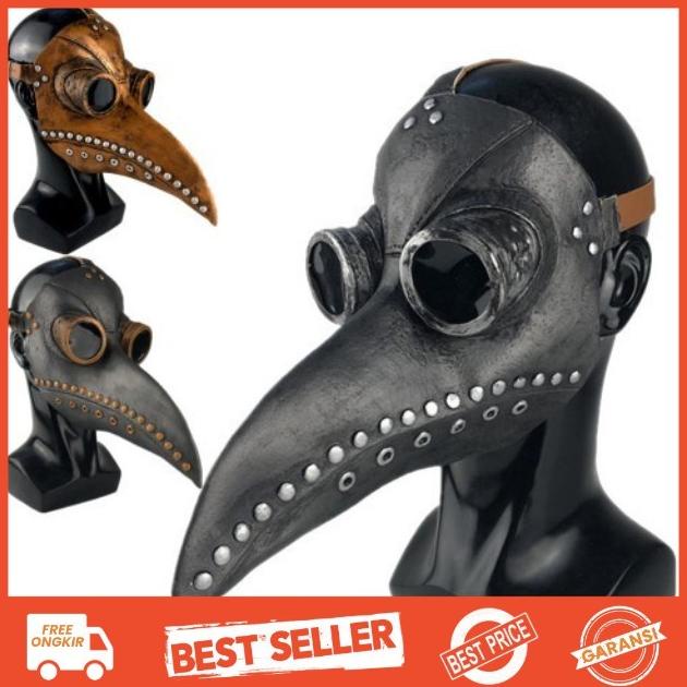Topeng Steampunk Plague Doctor Mask Bird Beak burung