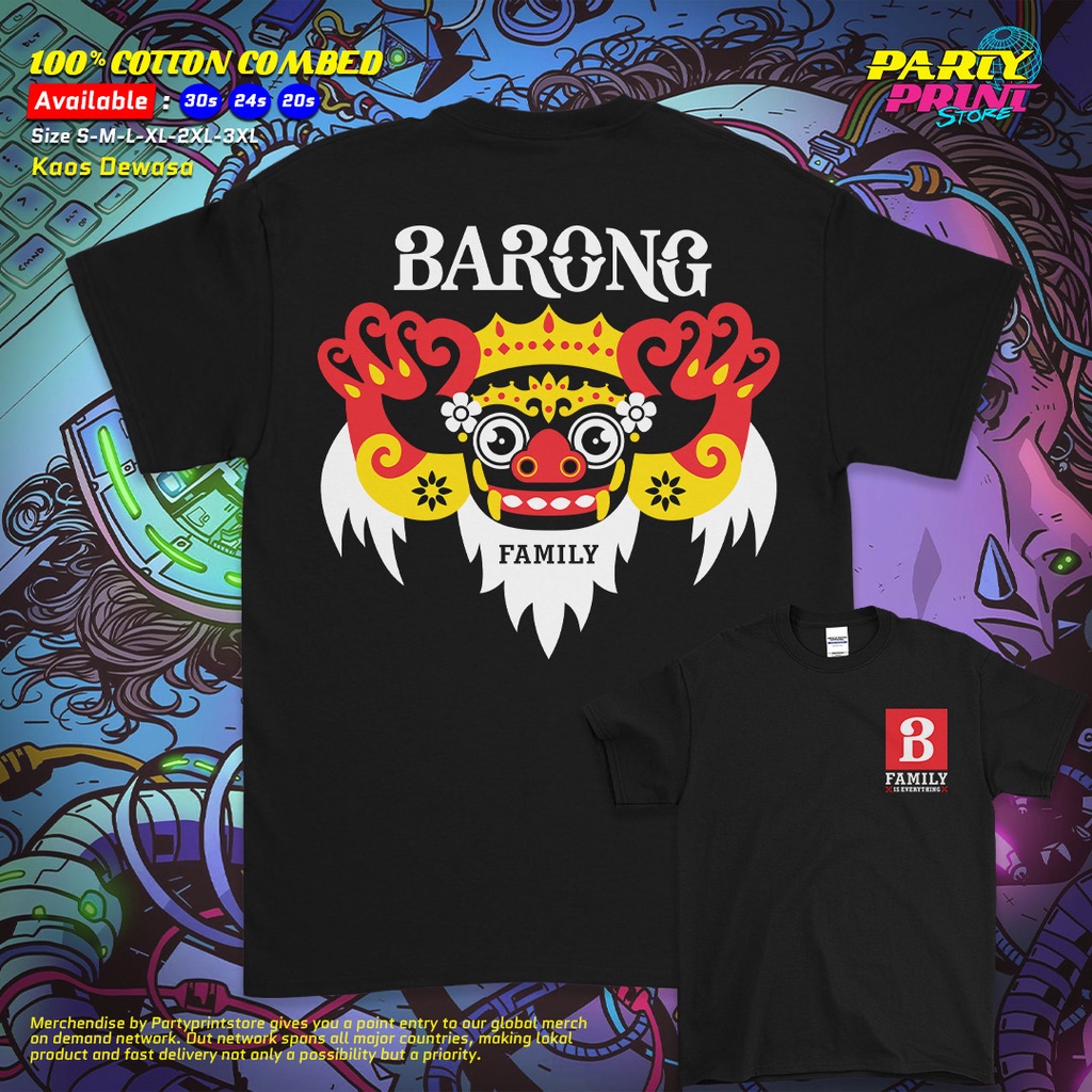 Partyprintstore Kaos Pria Band Yellow Claw Barong Family Is Everything