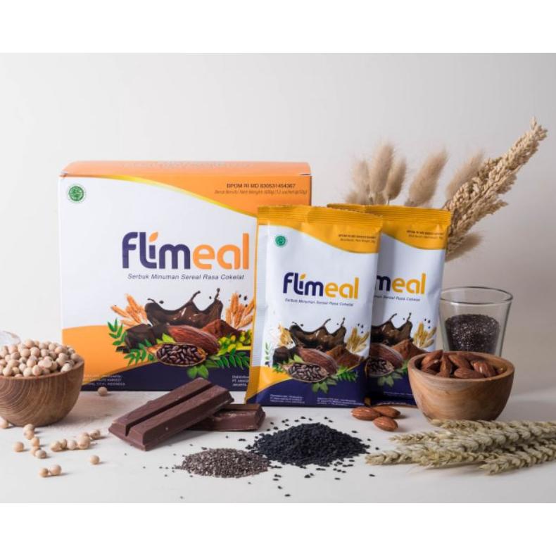 

Flimeal Flimty meal minuman sereal pengganti makan BPOM coklat Best Seller