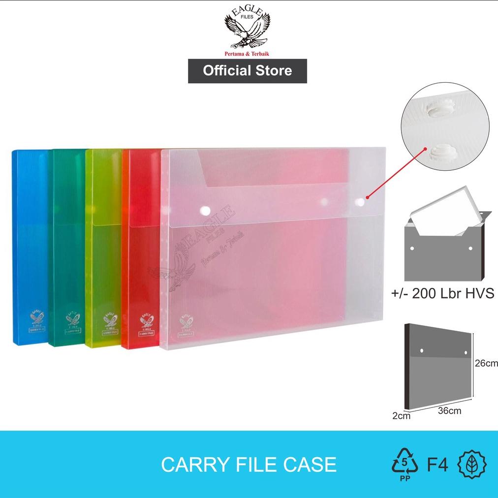 

Cod - EAGLE Carry File Box Transparan Tebal 2 Cm F4 (Folio) / Tas Dokumen / Map Dokumen 2 Kancing