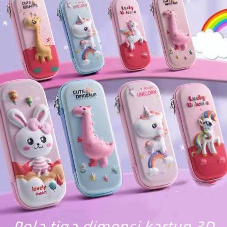 

Hot Sale - Kotak pensil pola kartun 3D/tempat pensil aesthetic !!