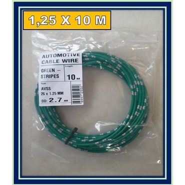 KABEL BINTIK 1.25 MM / KABEL 1,25 SERABUT TEMBAGA KELISTRIKAN MOBIL / KABEL SERAT TEMBAGA