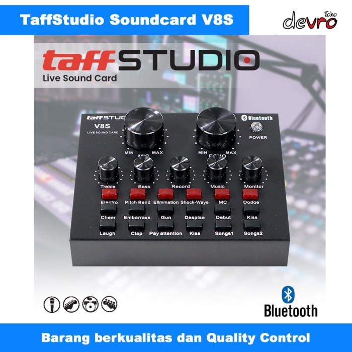 Soundcard Taffware Bluetooth Audio Usb External Soundcard V8S - Sound Card V8S