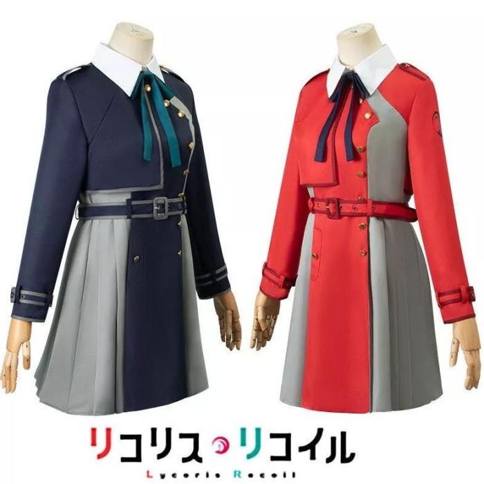 Terlaris Asli Costume Chisato Nishikigi & Takina Inoue Lycoris Recoil Cosplay