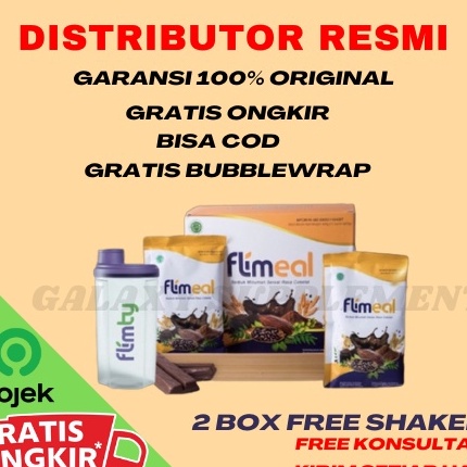 

Sale ✔️⭐ Flimeal Meal Replacement Flimmeal Susu Sereal Diet Rasa Coklat 1 box isi 12 Sachet