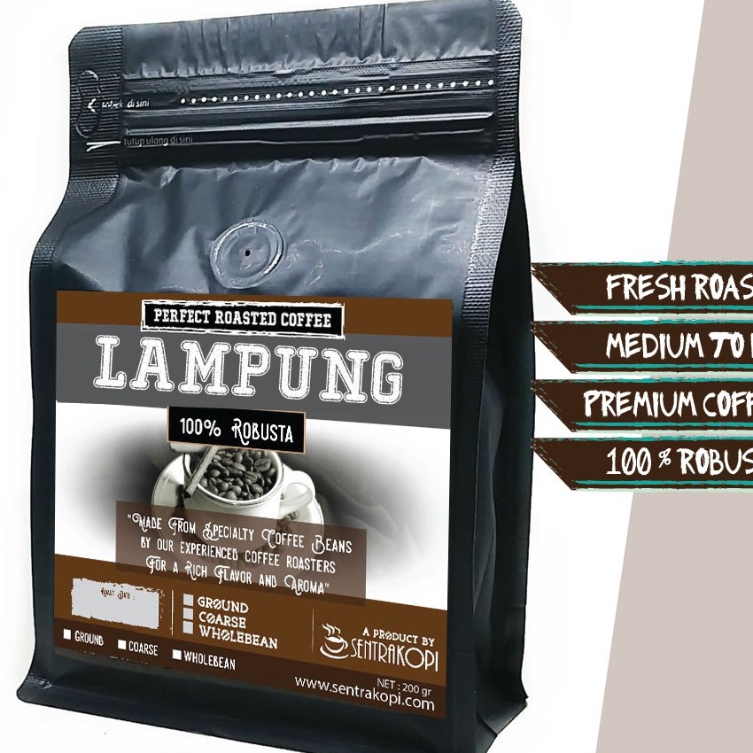 

Promo ✅ Kopi Lampung 200 Gram - Bubuk / Biji - Robusta Coffee