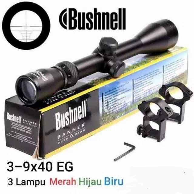 Terlaris Teropong Bushnell 3-9X40 Eg Telescope Senjata Senapan Original Bushnel