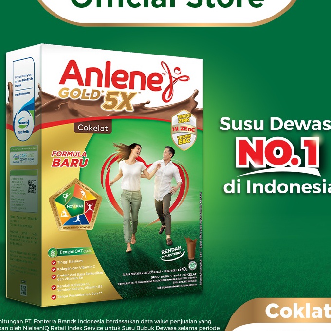 

Terbaru | KP8 | Anlene Gold 5X Susu Bubuk Dewasa Cokelat 240g - Nutrisi Tinggi Kalsium Untuk Tulang, Sendi, dan Otot