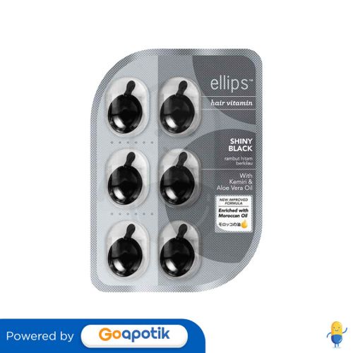 ELLIPS HAIR VITAMIN SHINY BLACK BLISTER 6 KAPSUL