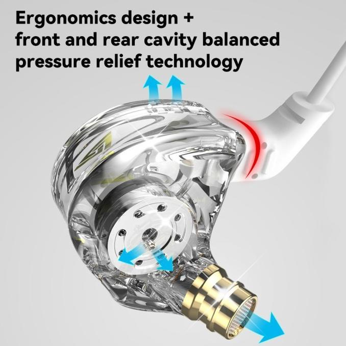 HEADSET QKZ AK6 DMX WITH MIC BASSHEAD HIFI SOUND IN EAR MONITOR EARPHONE IEM NOT AK6 PRO MAX