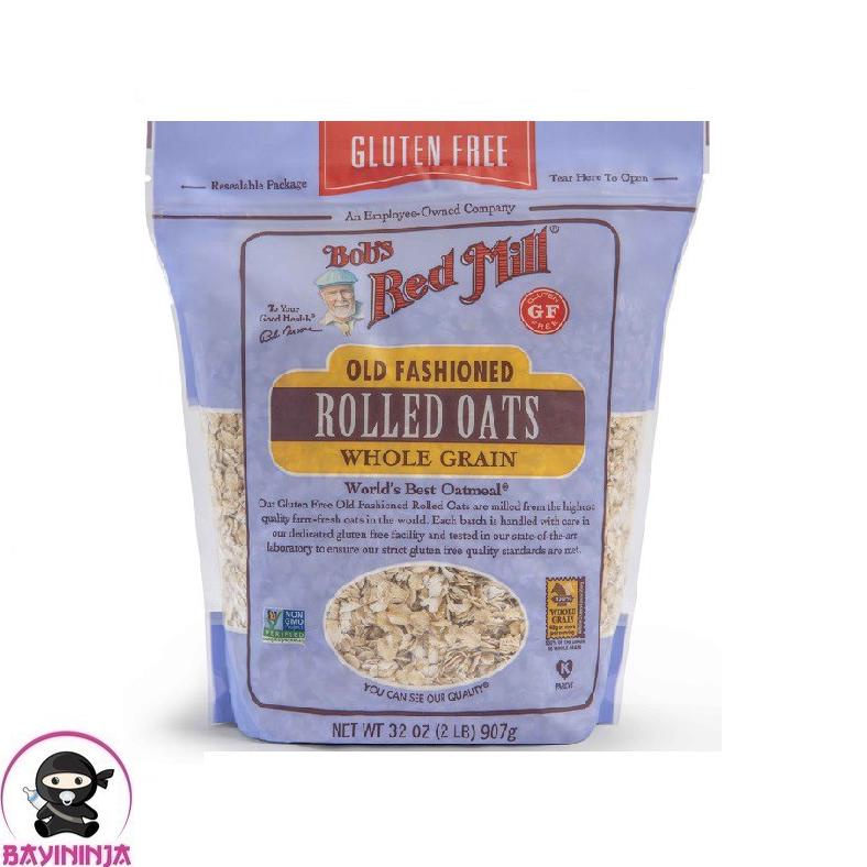 

BOBS RED MILL Gluten Free Old Fashioned Rolled Oats Whole Grain 907 g Best Seller