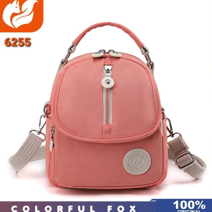 Tas Original - Tas Selempang Colorful Fox 6255 Tas Nilon Waterproof
