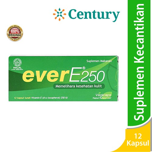 Ever E 250 12 Kapsul / Suplemen / Vitamin E / Vitamin untuk kulit