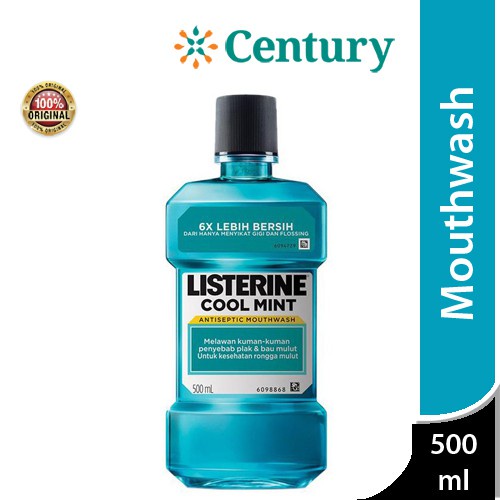 Listerine Coolmint Antiseptic Mouthwash 500ml / Bau Mulut / Antiseptik / Mulut / Sakit Gigi