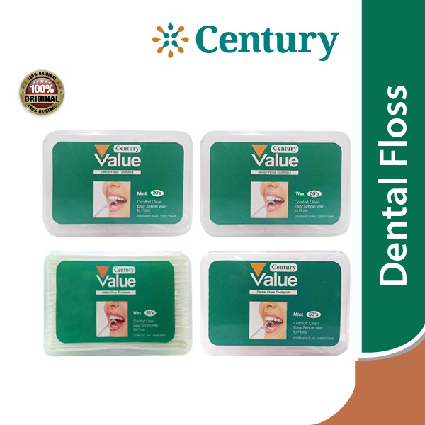 Century Dental Floss / Dental Floss / Benang Gigi / Pembersih Gigi