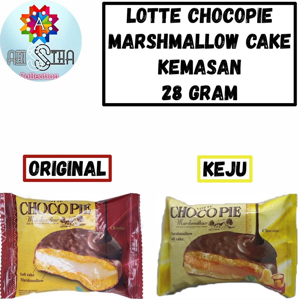 

Lotte Choco Pie Marshmallow Cake Cheese 28 Gram