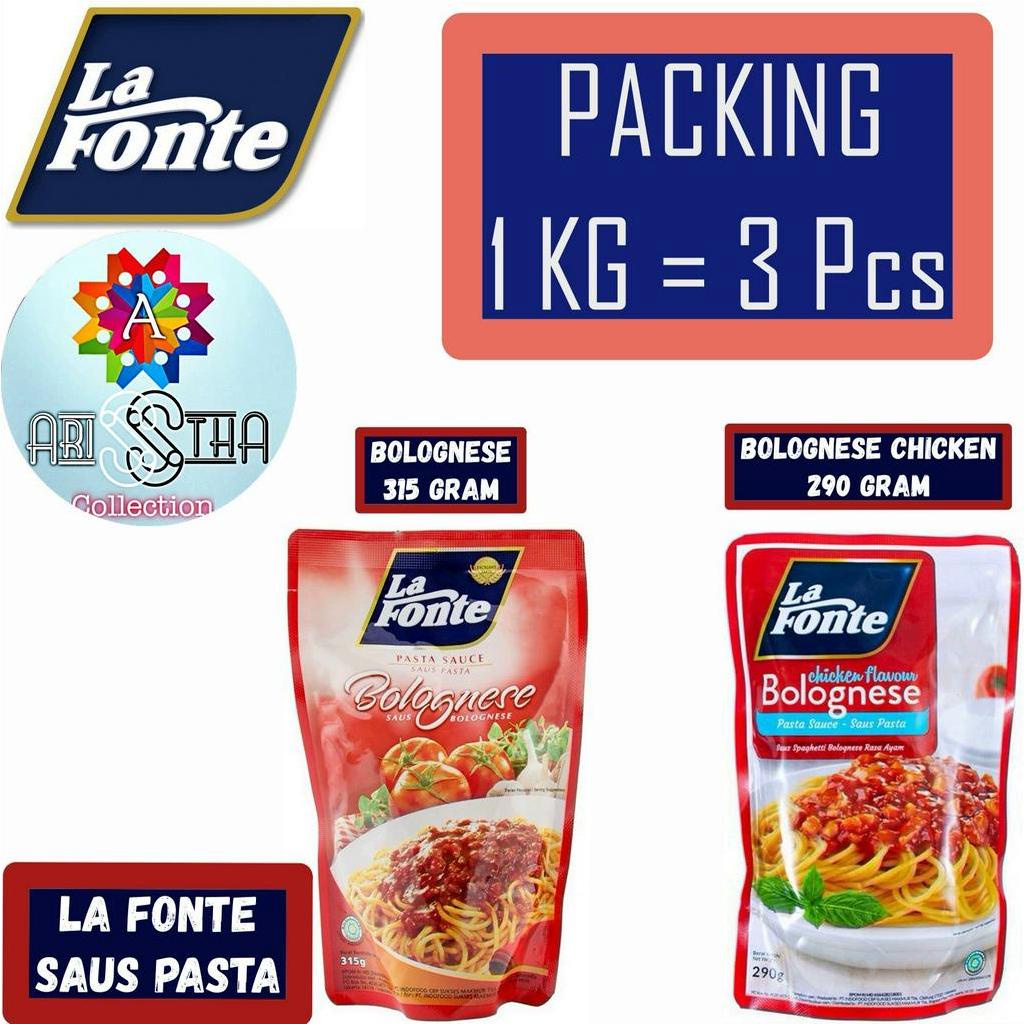 

La Fonte Saus Pasta -Bolognese 315 Gram - Bolognese ayam 290 Gram -