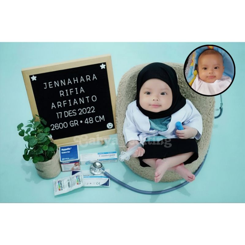 JASA EDIT FOTO BAYI | PAPAN NAMA | ALA ALA STUDIO