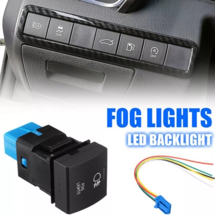 Terlaris Saklar Foglamp Led Lightbar Camry Raize Rocky New Avanza Veloz Switch