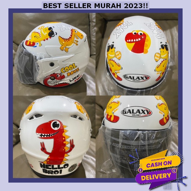 Helm Anak Perempuan Helmet Ank Motif Helmm Sni Bisa Cod Heleme Murah Karakter Usia 2-12 Thn Helem An
