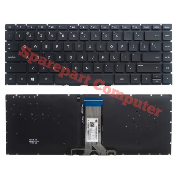 Keyboard HP Pavilion 14-cf 14s-cf 14s-dk 14-df 14-dk 14-dg Backlight