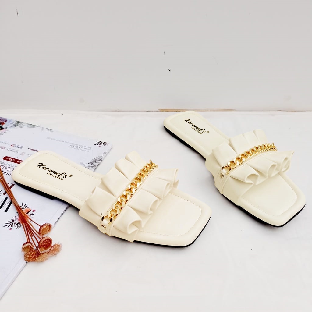 Sandal Wanita Kokop Rempel Strap Rantai VT 96