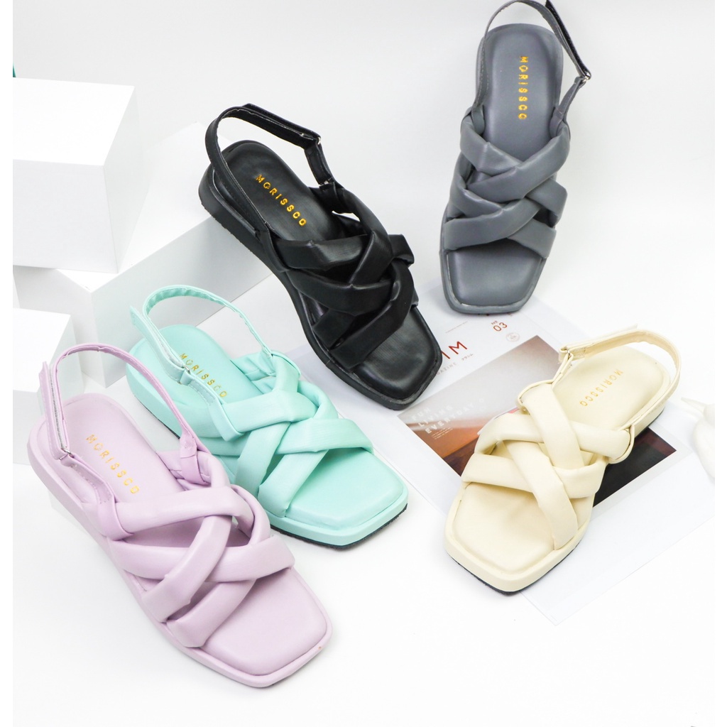 Sandal Wanita Selop Silang Tali Belakang AB 46