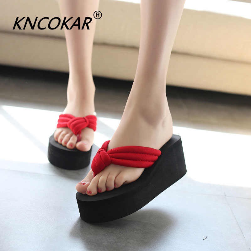 SANDAL WEDGES JEPIT SUEDE WANITA YS 04