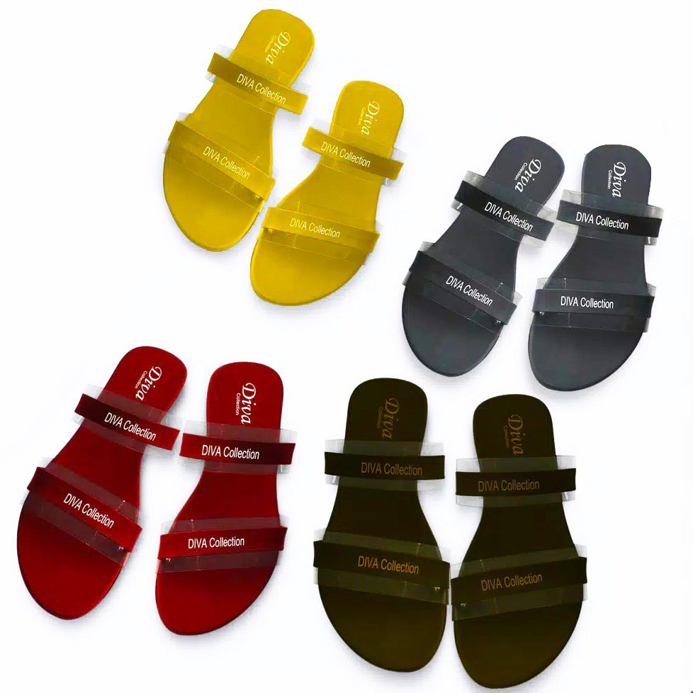 flash sale 7,7 Slip Sandal Wanita Mika Ban Dua