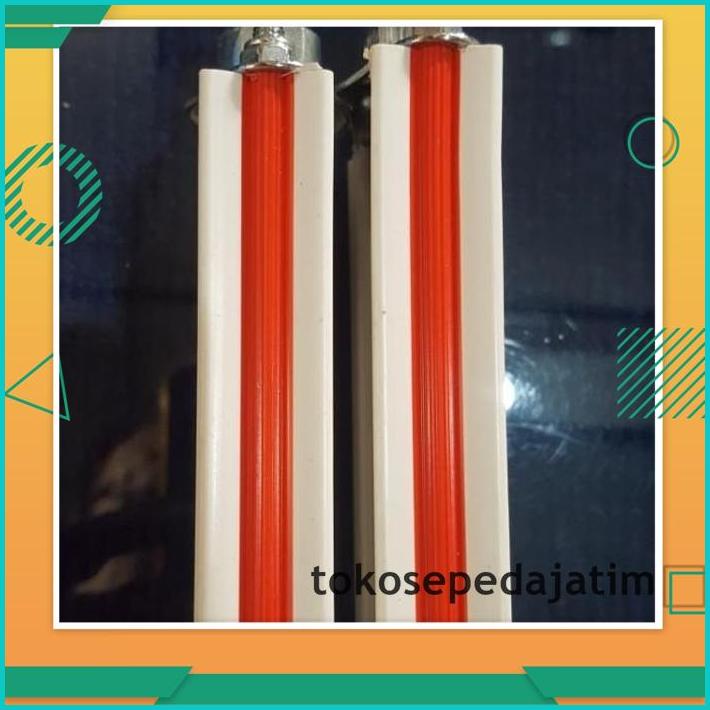 PROMO PEDAL SEPEDA ONTHEL PUTIH STRIP MERAH 