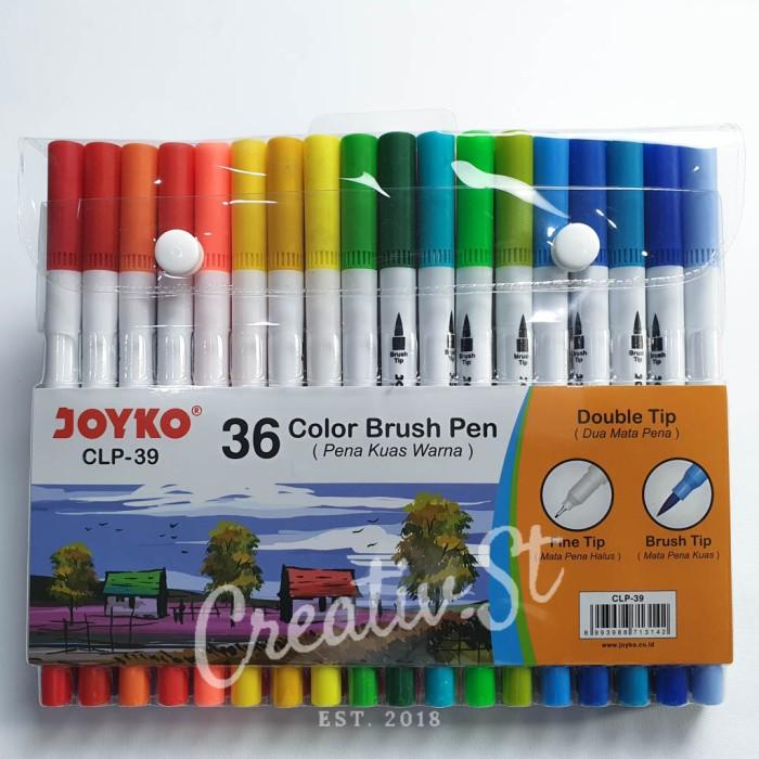 

Best Seller Joyko Brush Pen 36 Warna Brush + Pen Clp-39 Set