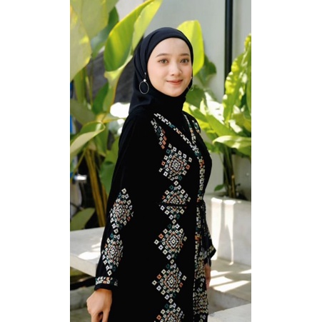 Abaya Esmeralda Gamis Jubah Hitam Arab Turki Turky Maroko Mesir Saudi Madinah Dubai India Murah Umro