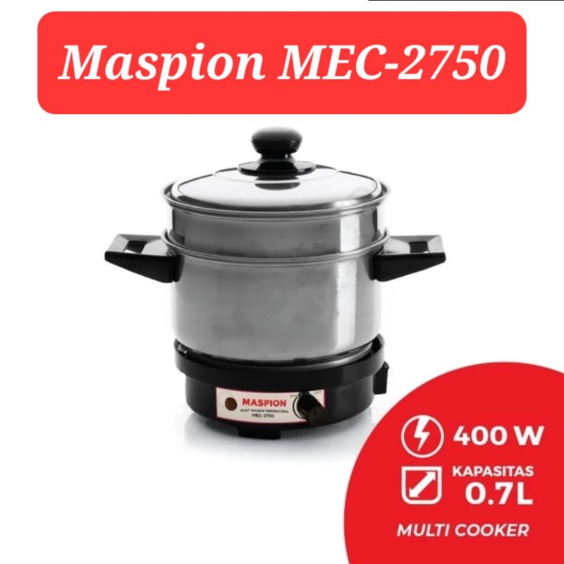 MASPION PANCI LISTRIK MULTI COOKER MEC 2750